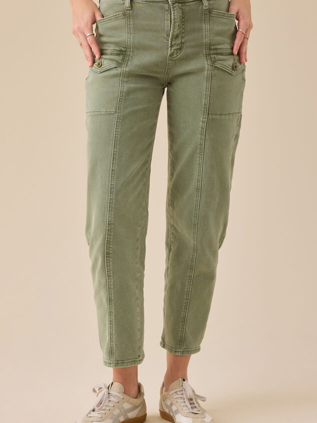 Jenna Washed Cargo Pant Detail 3 - TULLABEE