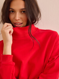 Precision Mock Neck Sweatshirt Detail 3 - TULLABEE