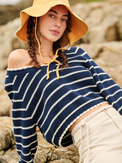 Mila Stripe Sweater - TULLABEE