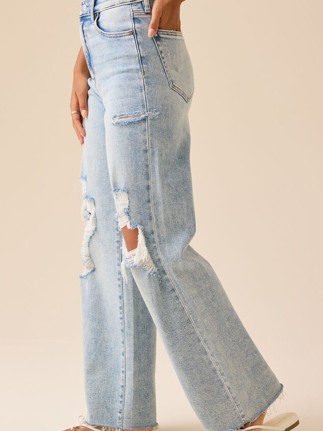 Kiara Straight Leg Jeans Detail 5 - TULLABEE