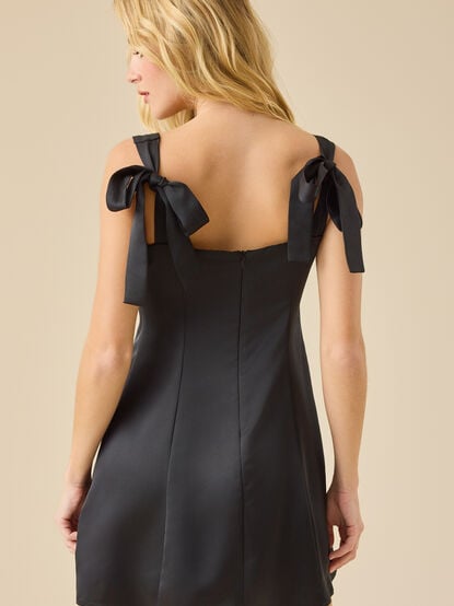 Posie Satin Mini Dress - TULLABEE