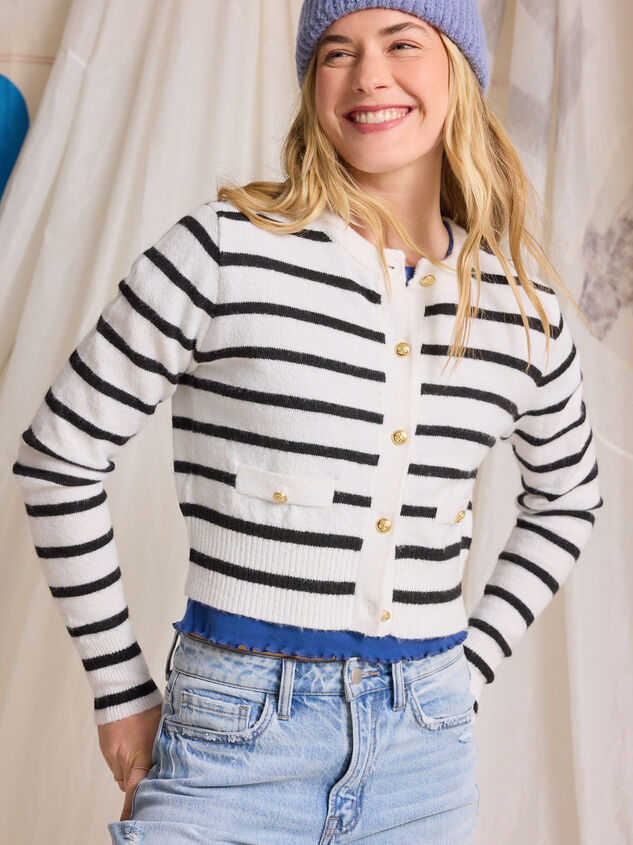 Laurie Gold Button Cardigan - TULLABEE
