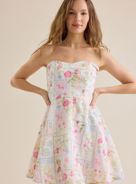 Shanae Floral Mini Dress Detail 2 - TULLABEE