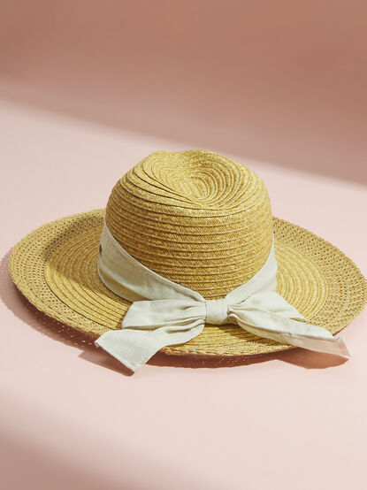 Bow Straw Hat - TULLABEE