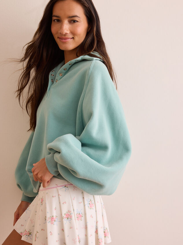 Peak Balloon Sleeve Pullover Detail 4 - TULLABEE