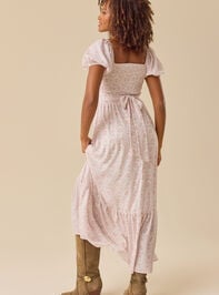 Stephanie Floral Maxi Dress Detail 4 - TULLABEE