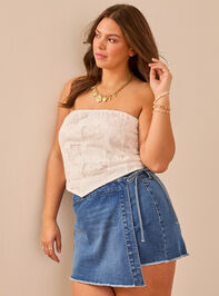 Astrid Embroidered Tube Top Detail 4 - TULLABEE