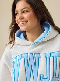 WWJD Embroidered Hoodie Detail 2 - TULLABEE