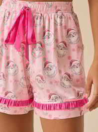 Santa Sleep Shorts Detail 3 - TULLABEE