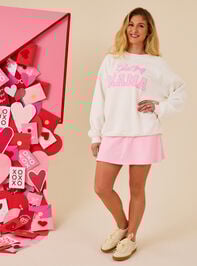 Girl Mama Crewneck Detail 2 - TULLABEE