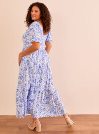 Wilow Floral Maxi Dress Detail 5 - TULLABEE