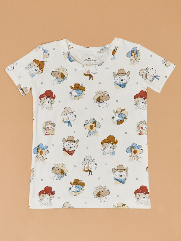 Cow-dog Top and Pants Set Detail 2 - TULLABEE