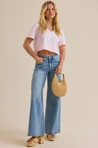 Vera Cropped Lace Tee - Altar'd State