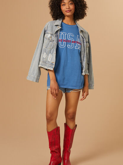 Bless The USA Graphic Tee - TULLABEE