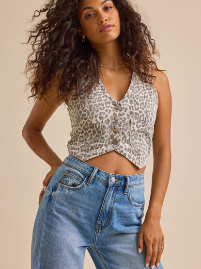 Harlee Denim Vest - TULLABEE