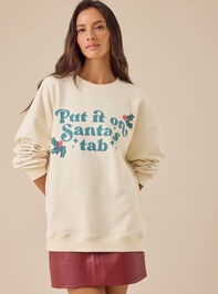 Put It On Santa's Tab Mama Sweatshirt - TULLABEE