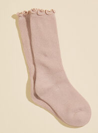 Anna Ribbed Crew Socks - TULLABEE