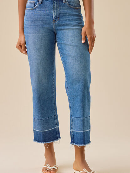 Ellen Mid Rise Cropped Jeans - TULLABEE