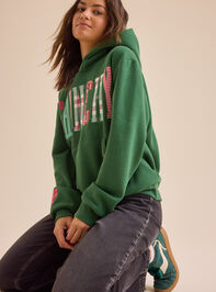 Grinchy Patchwork Hoodie Detail 3 - TULLABEE