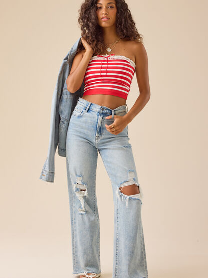 Kiara Straight Leg Jeans - TULLABEE