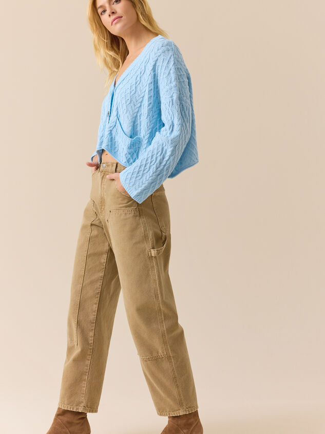 Halle Cable Cardigan Detail 2 - TULLABEE