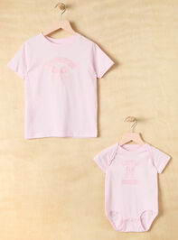 Big Sister Bow Tee Detail 3 - TULLABEE