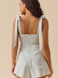 Berkley Gingham Romper Detail 5 - TULLABEE