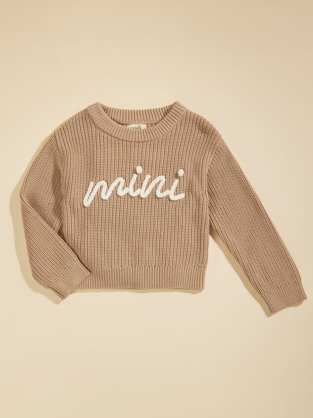 Mini Embroidered Sweater Detail 3 - TULLABEE