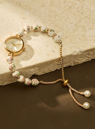 Painted Bead Pull Tie Watch - TULLABEE