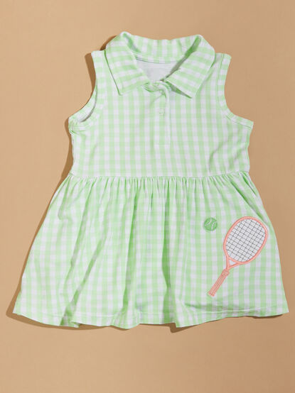 Tennis Gingham Bodysuit Dress - TULLABEE