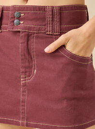 Nicole Double Button Mini Skirt Detail 3 - TULLABEE