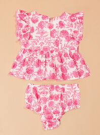 Talia Floral Tank and Bloomer Set Detail 2 - TULLABEE