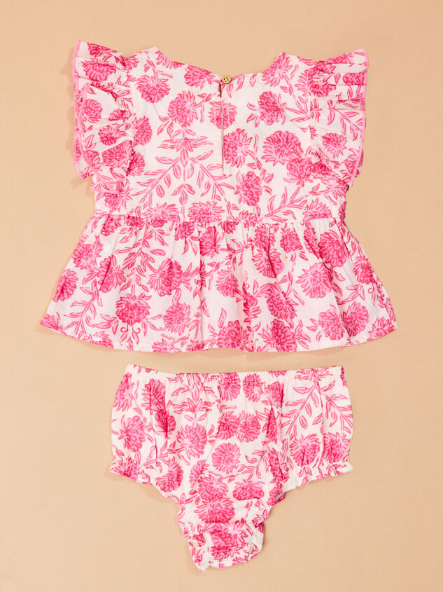 Talia Floral Tank and Bloomer Set Detail 2 - TULLABEE