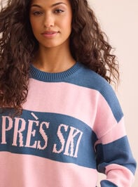 Apres Ski Striped Pullover Detail 4 - TULLABEE