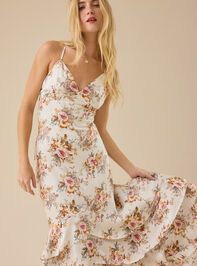 Paulette Floral Maxi Dress Detail 2 - TULLABEE