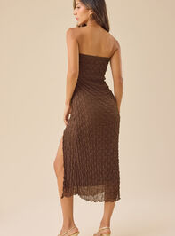 Parker Strapless Textured Mini Dress Detail 3 - TULLABEE