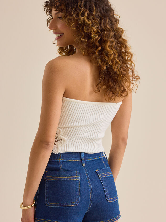 Jordana Crochet Tube Top Detail 6 - TULLABEE