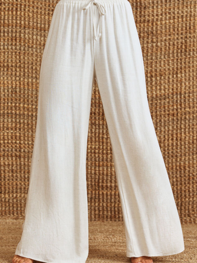 Annalise Linen Pants Detail 4 - TULLABEE