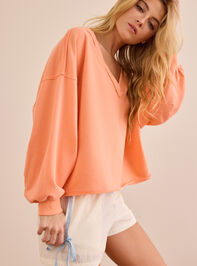 Reform and Ease V-Neck Pullover Detail 2 - TULLABEE