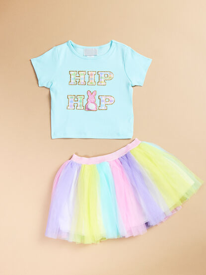 Hip Hop Tee and Tutu Skirt Set - TULLABEE