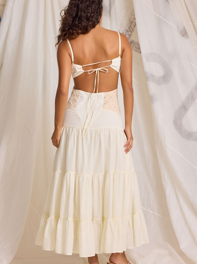 Halston Crochet Maxi Dress Detail 4 - TULLABEE
