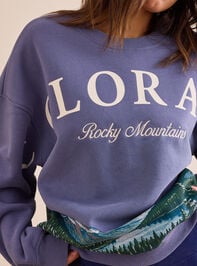 Rocky Mountains Fleece Pullover Detail 3 - TULLABEE