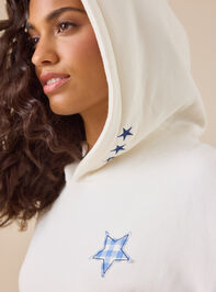 Jesus Saves Star Hoddie Detail 3 - TULLABEE