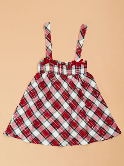Charlie Baby Plaid Dress Overall with Top - TULLABEE