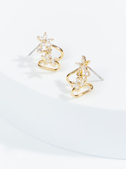 18k Gold Colette Flower Earrings - TULLABEE