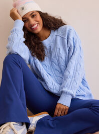 Daydream Cable Knit Sweater - TULLABEE