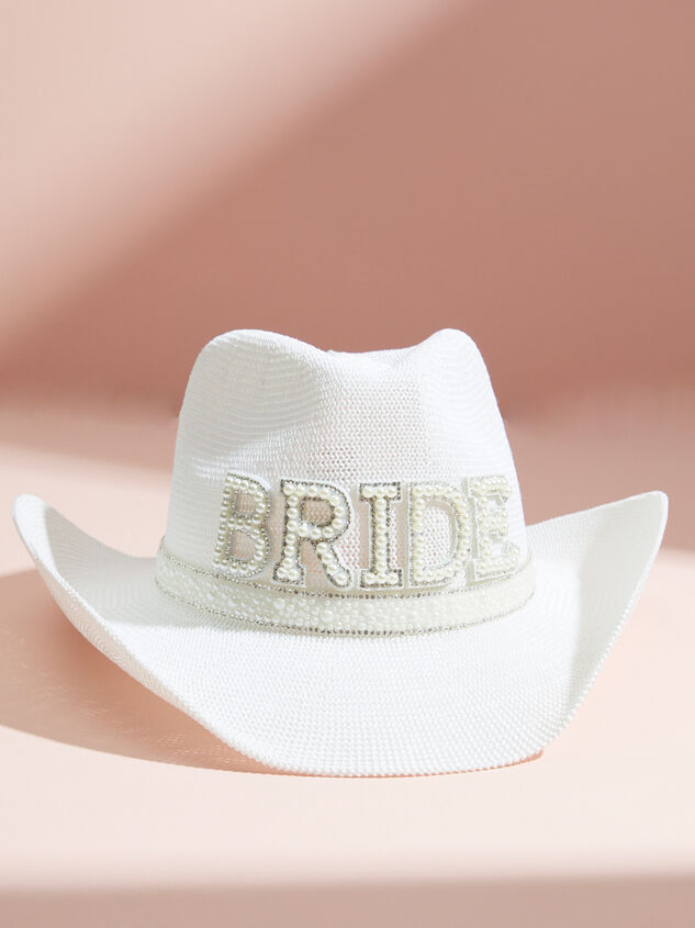 Bride Packable Cowboy Hat Detail 2 - TULLABEE
