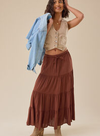 Lorie Midi Skirt Detail 7 - TULLABEE