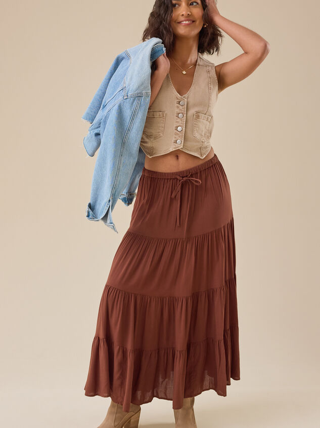 Lorie Midi Skirt Detail 7 - TULLABEE