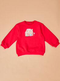 Gingerbread Bow Top and Pants Toddler Set Detail 2 - TULLABEE